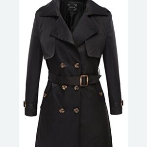 Women's Black Trench Coat